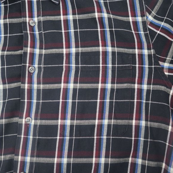 Timberland Men's Shirt LG 100% Cotton Plaid Long Sleeve Button - Picture 8 of 15